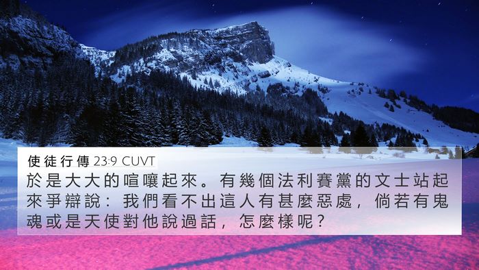 使 徒 行 傳 23:9 CUVT Bible Verse Image