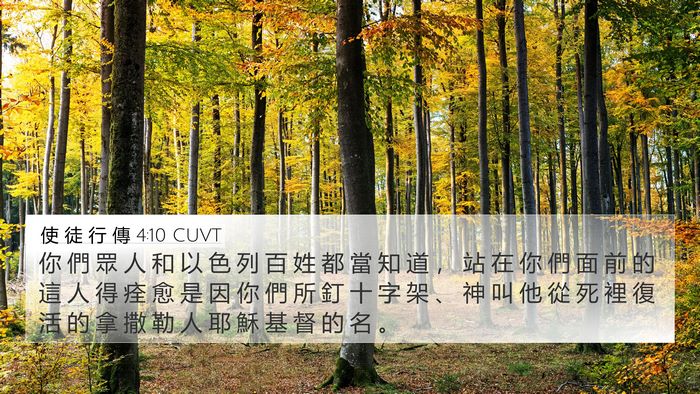 使 徒 行 傳 4:10 CUVT Bible Verse Image