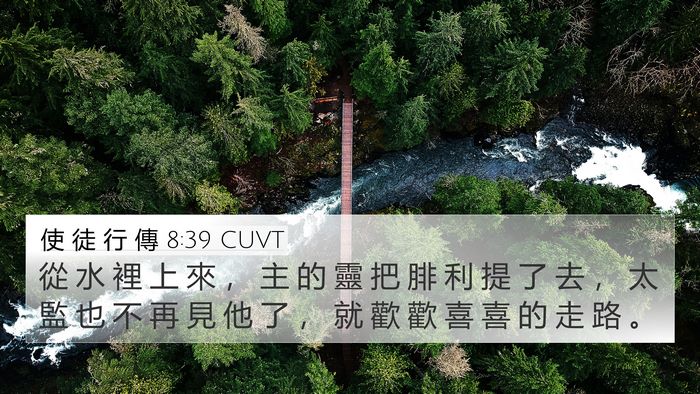 使 徒 行 傳 8:39 CUVT Bible Verse Image