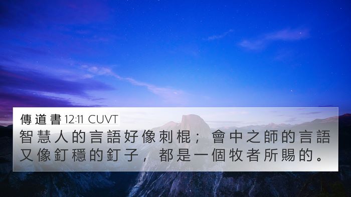 傳 道 書 12:11 CUVT Bible Verse Image