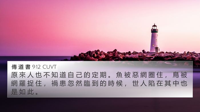 傳 道 書 9:12 CUVT Bible Verse Image
