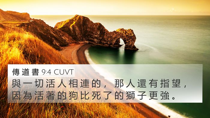 傳 道 書 9:4 CUVT Bible Verse Image