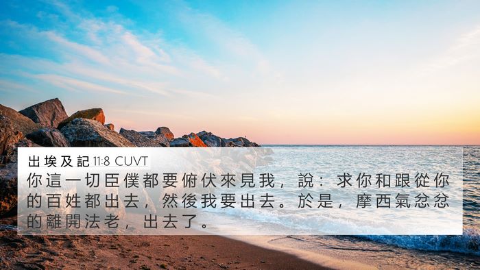 出 埃 及 記 11:8 CUVT Bible Verse Image