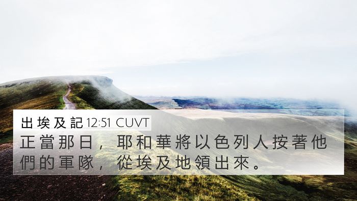出 埃 及 記 12:51 CUVT Bible Verse Image