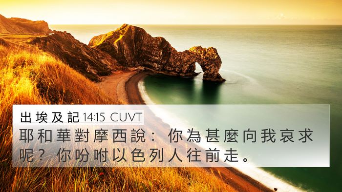 出 埃 及 記 14:15 CUVT Bible Verse Image