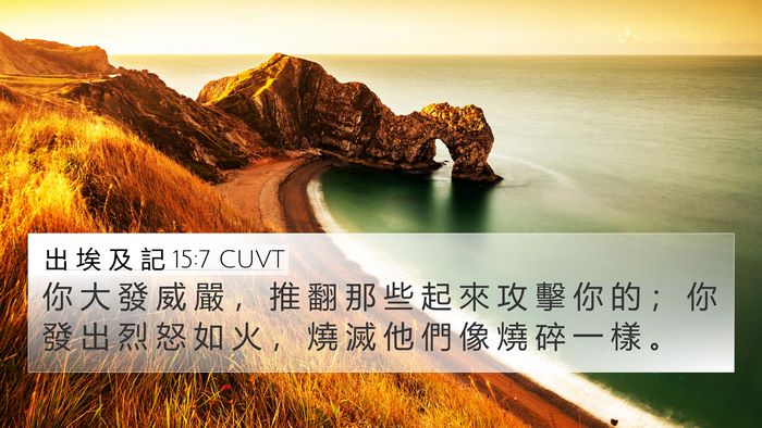 出 埃 及 記 15:7 CUVT Bible Verse Image