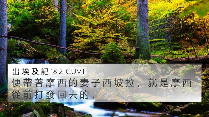 出 埃 及 記 18:2 CUVT 4K Wallpaper - 便 帶 著 摩 西 的 妻 子 西 坡 拉 ， - 4K Wallpaper Bible Verse