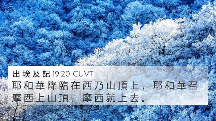 出 埃 及 記 19:20 CUVT Bible Verse Image