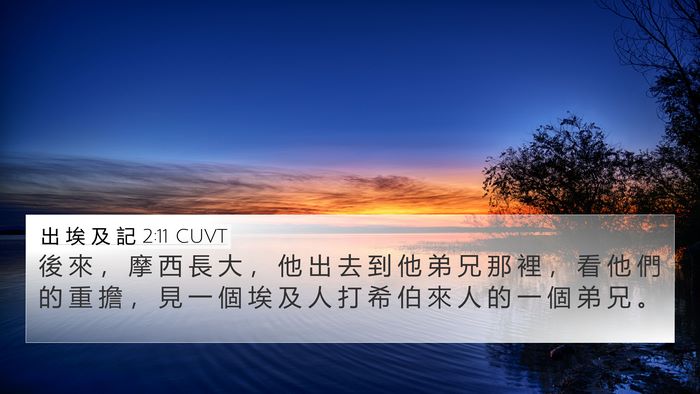 出 埃 及 記 2:11 CUVT Bible Verse Image