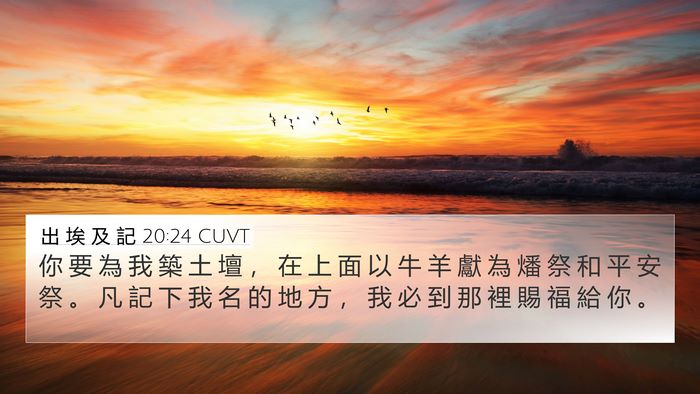 出 埃 及 記 20:24 CUVT Bible Verse Image