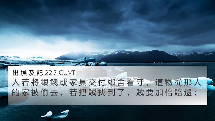 出 埃 及 記 22:7 CUVT Bible Verse Image