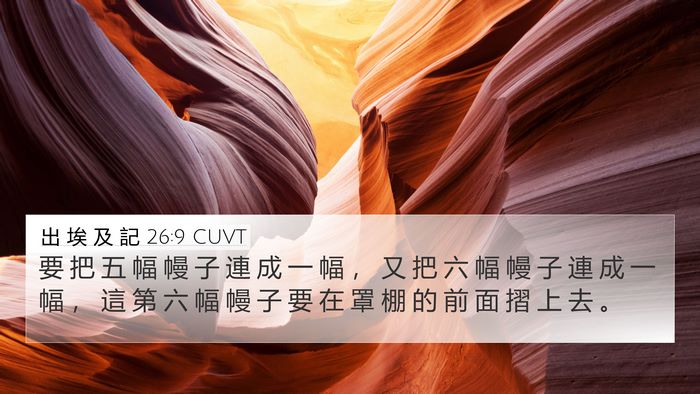 出 埃 及 記 26:9 CUVT Bible Verse Image