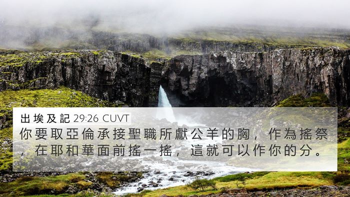 出 埃 及 記 29:26 CUVT Bible Verse Image