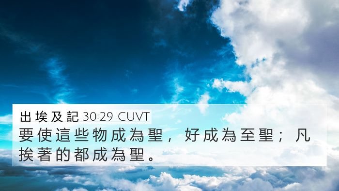 出 埃 及 記 30:29 CUVT Bible Verse Image
