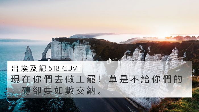 出 埃 及 記 5:18 CUVT Bible Verse Image
