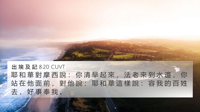 出 埃 及 記 8:20 CUVT Bible Verse Image