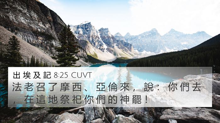 出 埃 及 記 8:25 CUVT Bible Verse Image