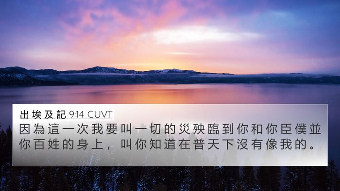 出 埃 及 記 9:14 CUVT Bible Verse Image