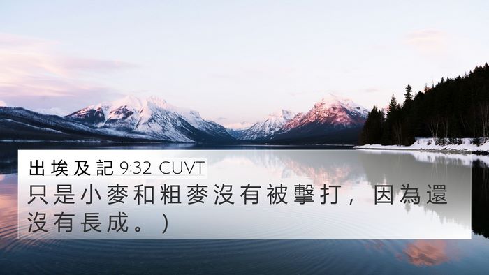 出 埃 及 記 9:32 CUVT Bible Verse Image