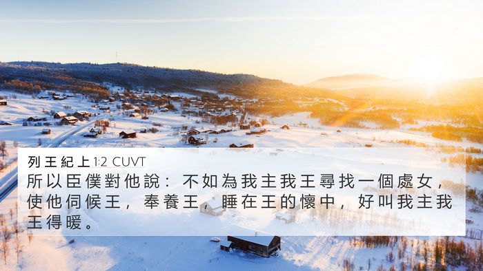 列 王 紀 上 1:2 CUVT Bible Verse Image