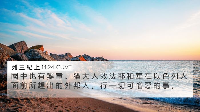 列 王 紀 上 14:24 CUVT Bible Verse Image