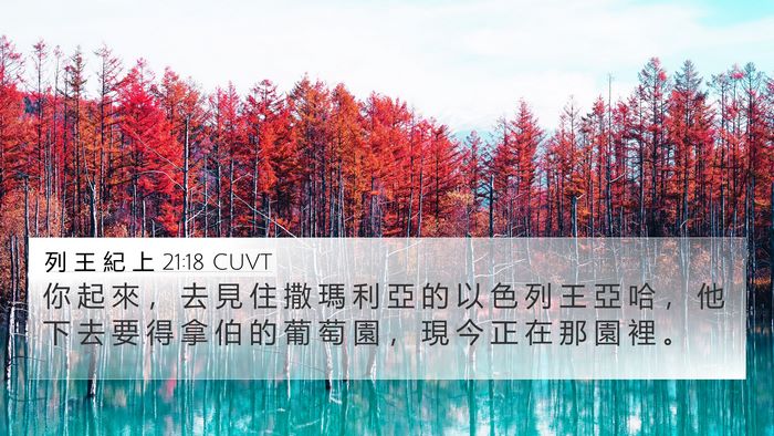 列 王 紀 上 21:18 CUVT Bible Verse Image