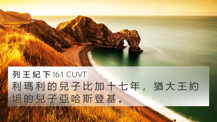 列 王 紀 下 16:1 CUVT Bible Verse Image