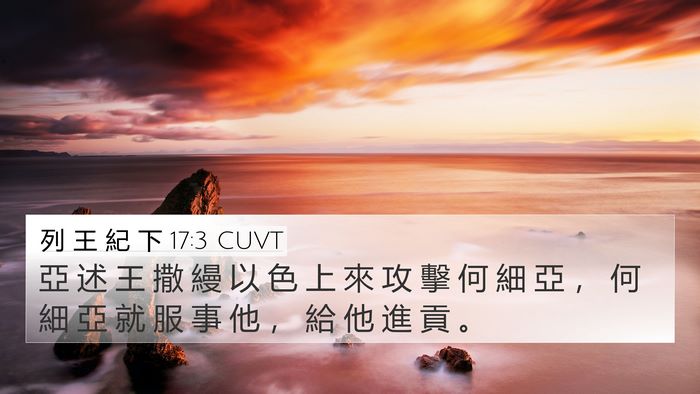 列 王 紀 下 17:3 CUVT Bible Verse Image
