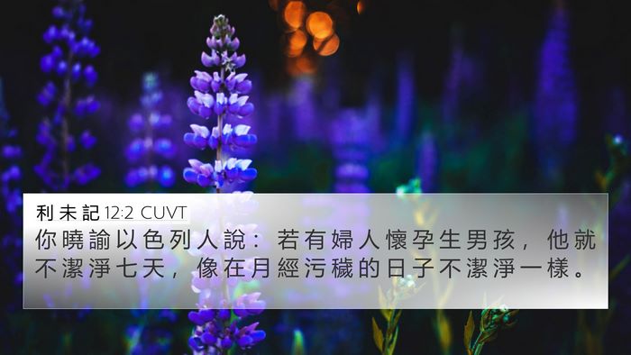 利 未 記 12:2 CUVT Bible Verse Image