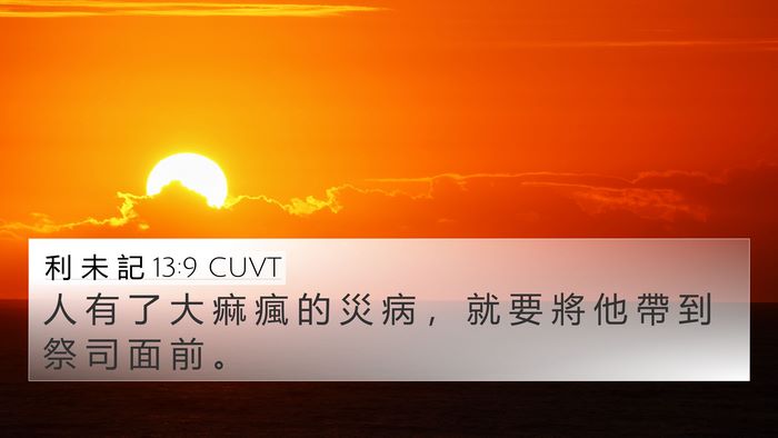 利 未 記 13:9 CUVT 4K Wallpaper - 人 有 了 大 痲 瘋 的 災 病 ， 就 要 - 4K Wallpaper Bible Verse