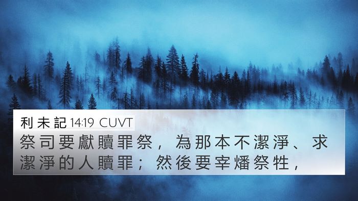 利 未 記 14:19 CUVT 4K Wallpaper - 祭 司 要 獻 贖 罪 祭 ， 為 那 本 不 - 4K Wallpaper Bible Verse
