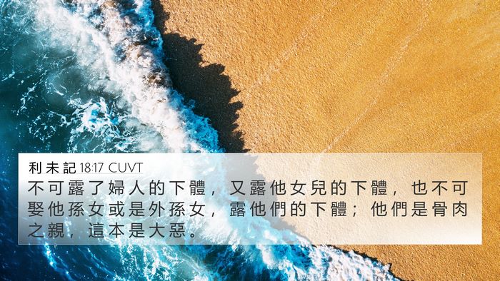 利 未 記 18:17 CUVT Bible Verse Image