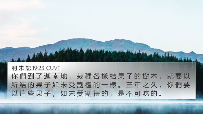 利 未 記 19:23 CUVT Bible Verse Image