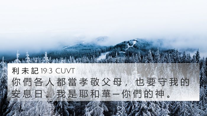 利 未 記 19:3 CUVT Bible Verse Image