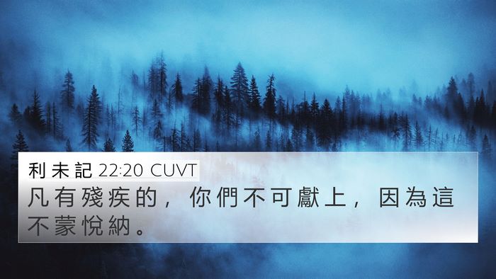 利 未 記 22:20 CUVT Bible Verse Image