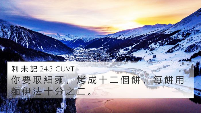 利 未 記 24:5 CUVT Bible Verse Image