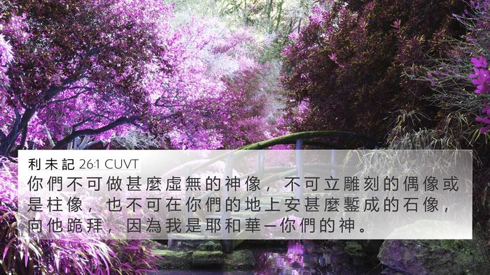 利 未 記 26:1 CUVT Bible Verse Image