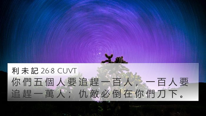 利 未 記 26:8 CUVT Bible Verse Image