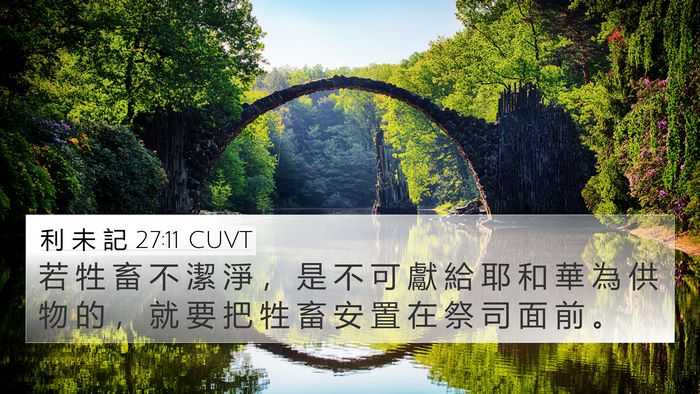 利 未 記 27:11 CUVT 4K Wallpaper - 若 牲 畜 不 潔 淨 ， 是 不 可 獻 給 - 4K Wallpaper Bible Verse