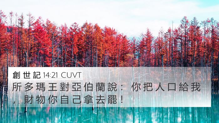 創 世 記 14:21 CUVT Bible Verse Image