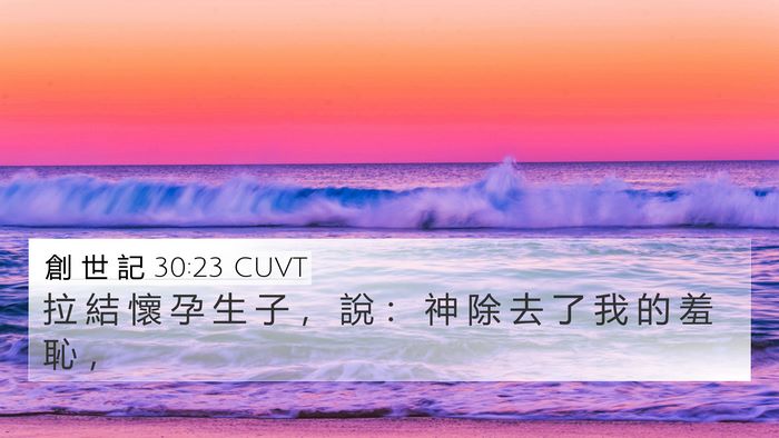 創 世 記 30:23 CUVT 4K Wallpaper - 拉 結 懷 孕 生 子 ， 說 ： 神 除 去 - 4K Wallpaper Bible Verse