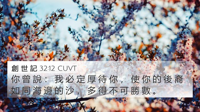 創 世 記 32:12 CUVT Bible Verse Image