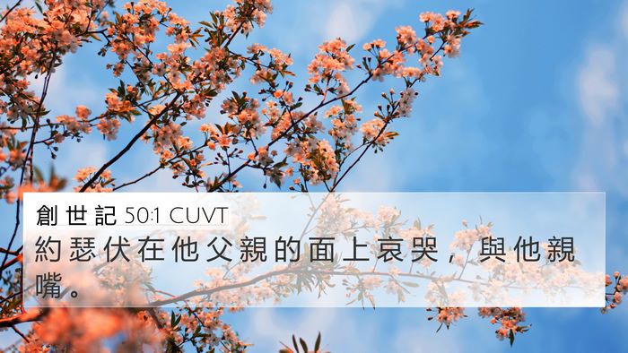 創 世 記 50:1 CUVT 4K Wallpaper - 約 瑟 伏 在 他 父 親 的 面 上 哀 哭 - 4K Wallpaper Bible Verse