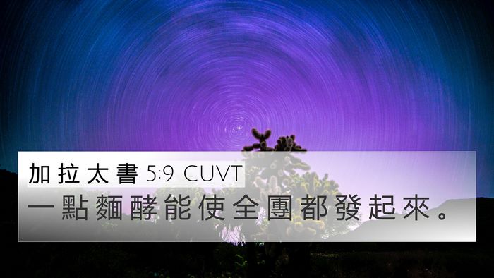 加 拉 太 書 5:9 CUVT Bible Verse Image