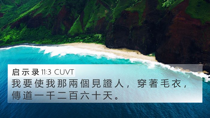 启 示 录 11:3 CUVT Bible Verse Image