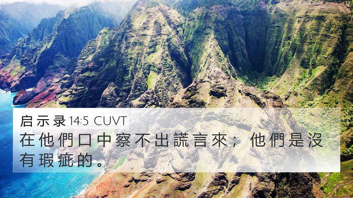 启 示 录 14:5 CUVT Bible Verse Image