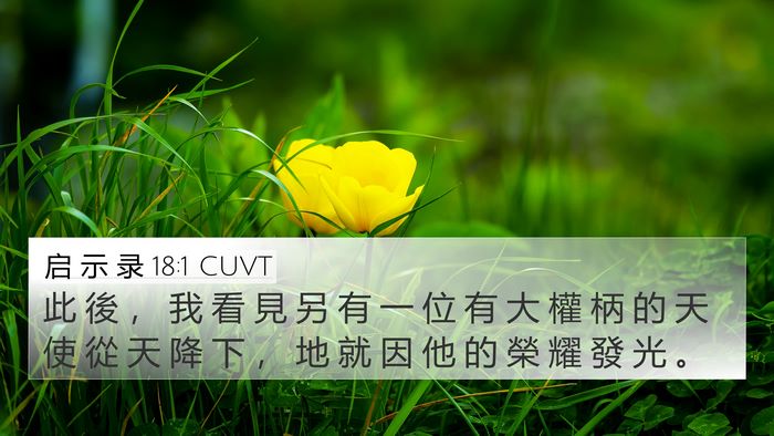 启 示 录 18:1 CUVT Bible Verse Image