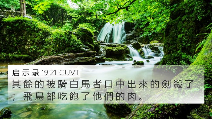 启 示 录 19:21 CUVT Bible Verse Image