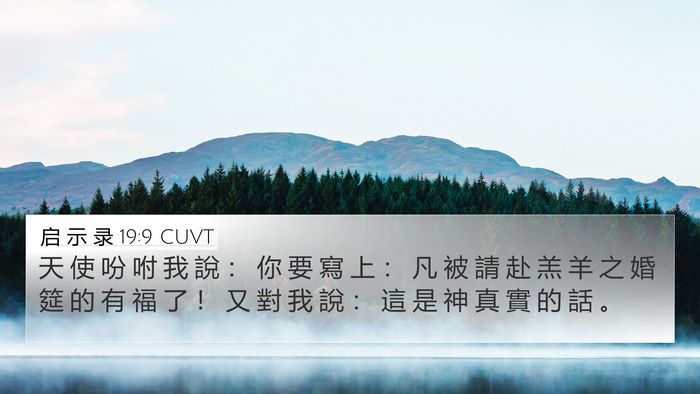 启 示 录 19:9 CUVT Bible Verse Image