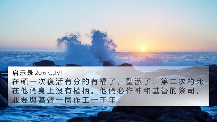 启 示 录 20:6 CUVT Bible Verse Image